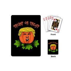 Trump Or Treat  Playing Cards (mini)  by Valentinaart