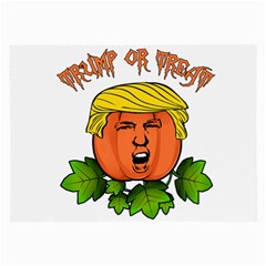 Trump Or Treat  Large Glasses Cloth (2-side) by Valentinaart