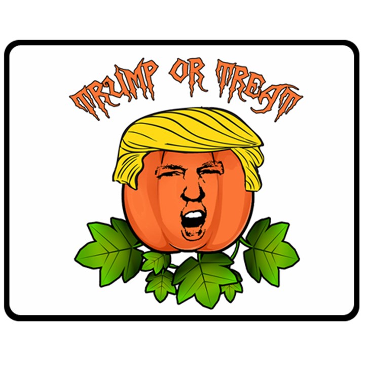 Trump or treat  Fleece Blanket (Medium) 