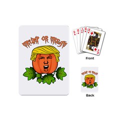 Trump Or Treat  Playing Cards (mini)  by Valentinaart