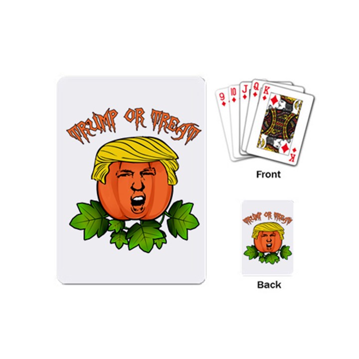 Trump or treat  Playing Cards (Mini) 