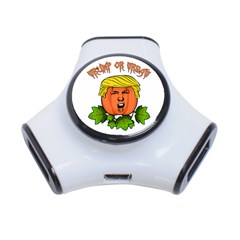 Trump Or Treat  3-port Usb Hub by Valentinaart