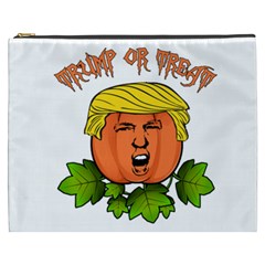 Trump Or Treat  Cosmetic Bag (xxxl)  by Valentinaart