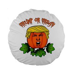 Trump Or Treat  Standard 15  Premium Flano Round Cushions by Valentinaart