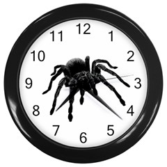 Tarantula Wall Clocks (black) by Valentinaart