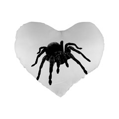 Tarantula Standard 16  Premium Heart Shape Cushions by Valentinaart