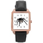 Tarantula Rose Gold Leather Watch  Front