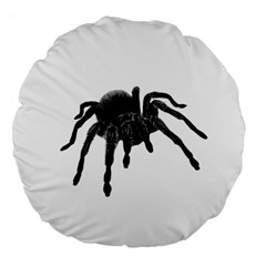 Tarantula Large 18  Premium Flano Round Cushions by Valentinaart