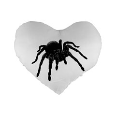 Tarantula Standard 16  Premium Flano Heart Shape Cushions by Valentinaart