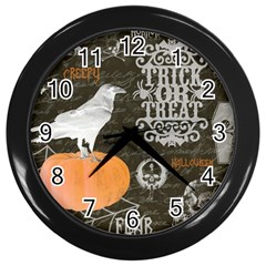 Vintage Halloween Wall Clocks (black) by Valentinaart