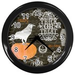 Vintage Halloween Wall Clocks (Black) Front