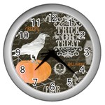 Vintage Halloween Wall Clocks (Silver)  Front