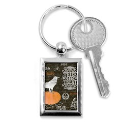 Vintage Halloween Key Chains (rectangle)  by Valentinaart