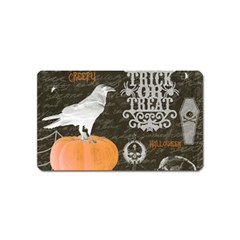 Vintage Halloween Magnet (name Card) by Valentinaart