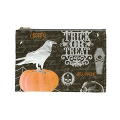 Vintage Halloween Cosmetic Bag (large)  by Valentinaart