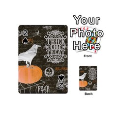 Vintage Halloween Playing Cards 54 (mini)  by Valentinaart