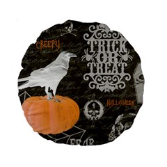 Vintage Halloween Standard 15  Premium Round Cushions by Valentinaart