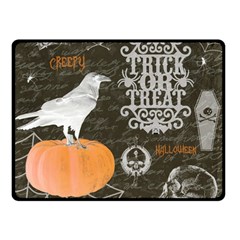 Vintage Halloween Double Sided Fleece Blanket (small)  by Valentinaart