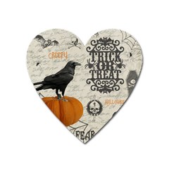 Vintage Halloween Heart Magnet