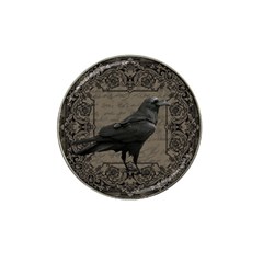 Vintage Halloween Raven Hat Clip Ball Marker (4 Pack) by Valentinaart