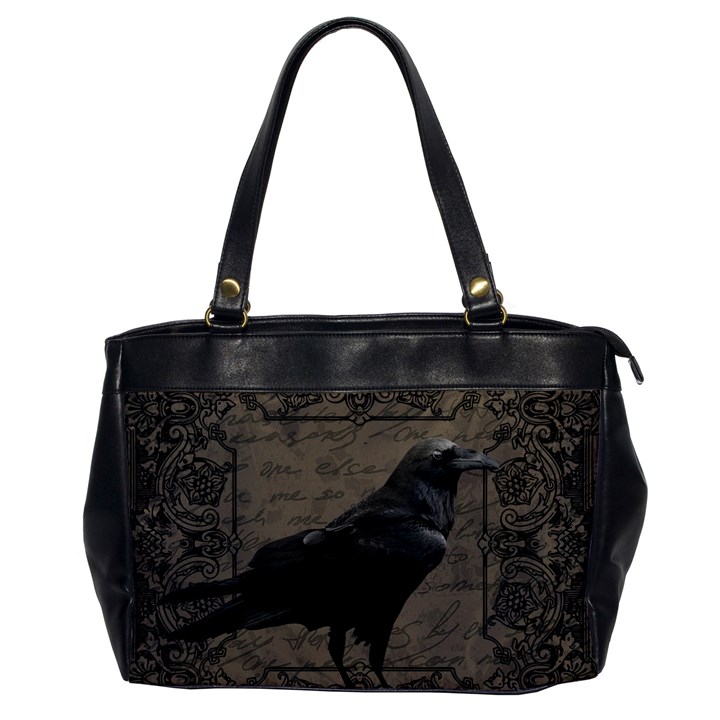 Vintage Halloween raven Office Handbags