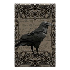 Vintage Halloween Raven Shower Curtain 48  X 72  (small)  by Valentinaart