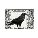 Vintage Halloween raven Cosmetic Bag (Large)  Front