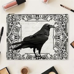 Vintage Halloween Raven Cosmetic Bag (xl) by Valentinaart