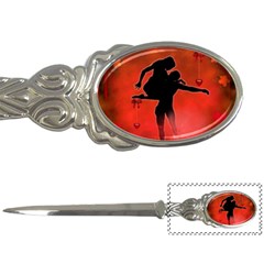 Dancing Couple On Red Background With Flowers And Hearts Letter Openers by FantasyWorld7