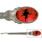 Dancing Couple On Red Background With Flowers And Hearts Letter Openers Front