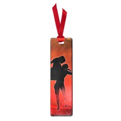 Dancing Couple On Red Background With Flowers And Hearts Small Book Marks by FantasyWorld7