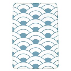 Art Deco,shell Pattern,teal,white Flap Covers (l)  by NouveauDesign