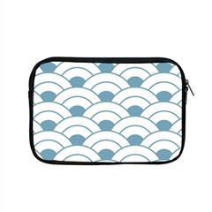 Art Deco,shell Pattern,teal,white Apple Macbook Pro 15  Zipper Case by NouveauDesign