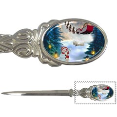 Christmas, Snowman With Santa Claus And Reindeer Letter Openers by FantasyWorld7