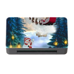 Christmas, Snowman With Santa Claus And Reindeer Memory Card Reader With Cf by FantasyWorld7