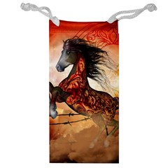 Awesome Creepy Running Horse With Skulls Jewelry Bag by FantasyWorld7