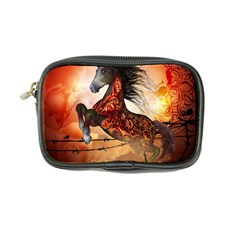 Awesome Creepy Running Horse With Skulls Coin Purse by FantasyWorld7