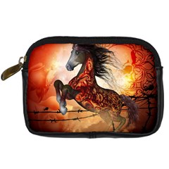 Awesome Creepy Running Horse With Skulls Digital Camera Cases by FantasyWorld7