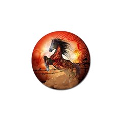 Awesome Creepy Running Horse With Skulls Golf Ball Marker (4 Pack) by FantasyWorld7