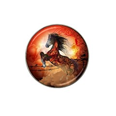 Awesome Creepy Running Horse With Skulls Hat Clip Ball Marker (4 Pack) by FantasyWorld7