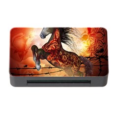 Awesome Creepy Running Horse With Skulls Memory Card Reader With Cf by FantasyWorld7