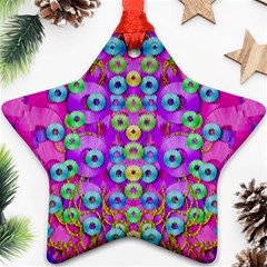 Festive Metal And Gold In Pop Art Ornament (star) by pepitasart