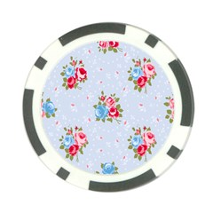 Cute Shabby Chic Floral Pattern Poker Chip Card Guard (10 Pack) by NouveauDesign