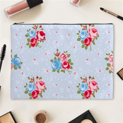 Cute Shabby Chic Floral Pattern Cosmetic Bag (xl) by NouveauDesign