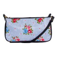 Cute Shabby Chic Floral Pattern Shoulder Clutch Bags by NouveauDesign