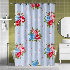 Cute Shabby Chic Floral Pattern Shower Curtain 48  X 72  (small)  by NouveauDesign