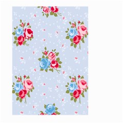 Cute Shabby Chic Floral Pattern Large Garden Flag (two Sides) by NouveauDesign