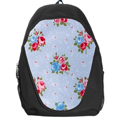 Cute Shabby Chic Floral Pattern Backpack Bag by NouveauDesign