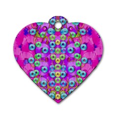 Festive Metal And Gold In Pop Art Dog Tag Heart (one Side) by pepitasart