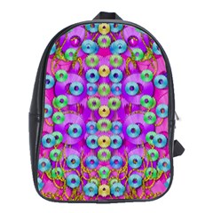 Festive Metal And Gold In Pop Art School Bag (xl) by pepitasart